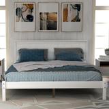 Full Size Wood Platform Bed Frame with Headboard and Wood Slat Support