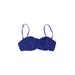 Kenneth Cole REACTION Swimsuit Top Purple Print Sweetheart Swimwear - Women's Size Medium