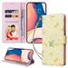 for iPhone 14 Pro Wallet Case Flower Pattern [Stand Feature] Protective PU Leather Flip Cover with Credit Card Slot [Side Cash Pocket][Magnetic Closure] for iPhone 14 Pro 6.1 inch Flower #4