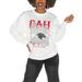 Women's Gameday Couture White Clark Atlanta University Panthers Drop Shoulder Fleece Pullover Sweatshirt