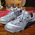 Nike Shoes | Nike Lebron 12 Low ‘Wolf Grey’ Basketball Sneakers Shoes | Color: Gray/Red | Size: 6bb