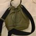 Coach Bags | Coach Drawstring Backpack Style Purse, Olive Green In Color With Black Straps | Color: Green | Size: Os