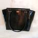 Kate Spade Bags | Kate Spade New York Black Patent Leather Satchel Work Bag | Color: Black/Silver | Size: 10.75x11.75x5.75