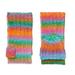 Kate Spade Accessories | Kate Spade Wool Striped Fingerless Mittens Gloves | Color: Green/Orange | Size: Os