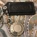 Coach Accessories | Coach Nwot Shiny Black Leather Plus Silver Tone Coach Charm Keychain | Color: Black/Silver | Size: Os