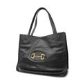 Gucci Bags | Auth Gucci Horsebit Handbag 120984 Women's Leather Handbag,Tote Bag Black | Color: Black | Size: Os