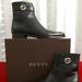 Gucci Shoes | Gucci Leather Boots Men's Gucci Size 10 In Excellent Condition | Color: Black | Size: 10.5