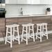 Red Barrel Studio® Mccord Heavy-Duty Solid Wood Bar Stool & Counter Stool Wood in White | Bar Stool (29" Seat Height) | Wayfair