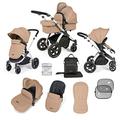 Ickle Bubba Stomp Luxe 2-in-1 Pushchair - Silver/Desert/Black
