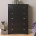 Red Barrel Studio® 5 Drawer 31.5" W Lingerie Chest Wood in Black | 45.25 H x 31.5 W x 16 D in | Wayfair 3490D24A5A01447B80B08F7F9D91743F