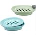 Rebrilliant Plastic Soap Dish Plastic in Blue/Green | 1.37 H x 6.1 W x 4.48 D in | Wayfair 61753438145B4DE580209329AD705BEF