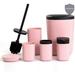 Latitude Run® 6 Piece Bathroom Accessory Set Plastic in Pink | 13.8 H x 3.4 W x 3.4 D in | Wayfair 8D4AF4D7241F4B3E86B4A0DA096F83A5