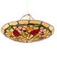 Loxton Lighting - Stained Glass Tiffany Easy-Fit Floral Dragonfly Uplighter Pendant - Stained Glass (PM49UPL)