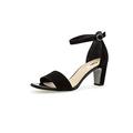 Gabor Women Sandals, Ladies Strappy Sandals,Sandal,Summer Shoe,Summer Sandal,Heel,Black (Schwarz),40 EU / 6.5 UK