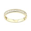 Old English Jewellers 9ct Yellow Gold 0.50ct Baguette Cut Eternity Wedding Ring size J K L M N O P Q R S (L)