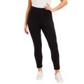Plus Size Women's Essential Cropped Legging by June+Vie in Black (Size 10/12)