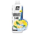 All Stars MINVIT Zitrone Getränkekonzentrat 1L I Sirup inkl. Vitamine & Mineralstoffe I Konzentrat für 40L Getränk I Sport Drink zuckerarm I Getränkesirup mit L-Carnitin