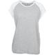 Kurzarmshirt URBAN CLASSICS "Damen Ladies Contrast Raglan Tee" Gr. S, grau (grey, white) Herren Shirts T-Shirts