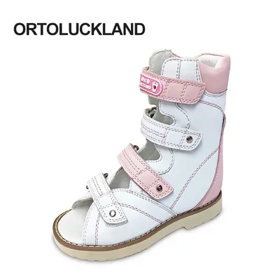 Ortoluckland – sandales d'été pour enfants chaussures orthopédiques blanches pour bébés garçons