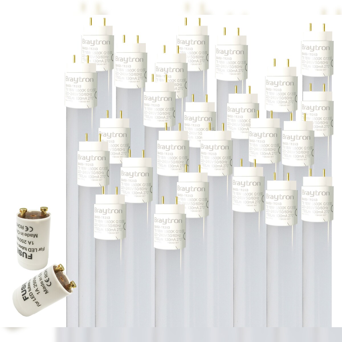 Aigostar 25x T8 LED Glas Röhre Tube Leuchtstoffröhre inkl. LED Starter 60cm Kaltweiß Image