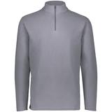 Augusta Sportswear 6863 Micro-Lite Fleece Quarter-Zip Pullover T-Shirt in Graphite Grey size XL | Polyester