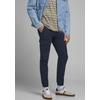 Cargohose JACK & JONES "PAUL FLAKE", Herren, Gr. 29, Länge 32, blau (navy blazer), Web, Obermaterial: 98% Baumwolle, 2% Elasthan, unifarben, modisch, bequem normal, Hosen