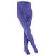 FALKE Unisex Kinder Strumpfhose Cotton Touch K TI blickdicht dick einfarbig 1 Stück, Lila (Blue Iris 8316), 80-92