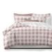 Lumberjack Check Blush/White Comforter and Pillow Sham(s) Set