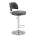 Adjustable Swivel Barstools, Counter Stool with Round Seat - 33.86"-42.13"H x 19.69"W