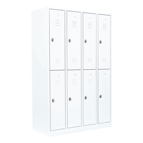 Lüllmann Garderobenschrank - 4 Abteile - 8 Schließfächer