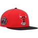 "Men's Mitchell & Ness Red/Black Chicago Bulls Hardwood Classics Team Side Fitted Hat"