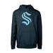 Youth Levelwear Navy Seattle Kraken Team Podium Core Fleece Pullover Hoodie