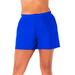 Plus Size Women's Cargo Swim Short by Swimsuits For All in Royal (Size 24)