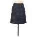 Ann Taylor LOFT Casual Skirt: Blue Polka Dots Bottoms - Women's Size 00