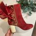 Anthropologie Shoes | Anthro {Farylrobin} ‘Dav’ Ankle Boots | Color: Gold/Red | Size: 8.5