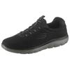 Slip-On Sneaker SKECHERS "Summits", Herren, Gr. 40, schwarz, Textil, sportlich, Schuhe, Slipper, Freizeitschuh mit komfortabler Memory Foam-Ausstattung, Topseller