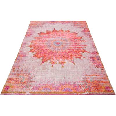 Teppich WECON HOME "Sunkissed", bunt (multi), B:190cm H:6mm L:290cm, Kunstfaser, Teppiche, Vintage Look, Flachgewebe, Wohnzimmer Image