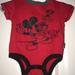 Disney One Pieces | Disney Mickey Mouse Onesie (0-3 Months) | Color: Black/Red | Size: 0-3mb