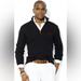 Polo By Ralph Lauren Sweaters | Nwot Ralph Lauren Polo Quarter Zip 100% Cotton Sweater | Color: Black | Size: Xl
