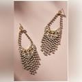 Anthropologie Jewelry | Anthropologie Crystal Chandelier Earring | Color: Gold | Size: 2.5”