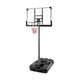 GYMAX 8.5ft Adjustable Basketball Stand with Shatter Proof Backboard and 2 Wheels, Professional Basketball Hoop System for Outdoor Indoor (Black, 220-260cm)