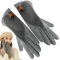 Femmes Hiver Écran tactile Gants Écrans Tactiles Confortable Doublé Gant Anti-dérapant Gants D'hiver