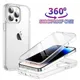 Coque de protection antichoc pour iPhone 360 PC complet + TPU coque pour iPhone 14 15 Pro max 13