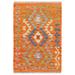 Turkish Retro Chic Ean Hand-Woven Kilim Rug - 2'2'' x 3'0'' - 2'2'' x 3'0''