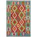 Chic Turkish Rafael Hand-Woven Kilim Rug - 3'4'' x 5'0'' - 3'4'' x 5'0''