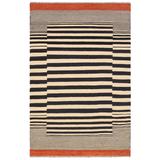 Chic Turkish Brock Hand-Woven Kilim Rug - 5'7'' x 8'0'' - 5'7'' x 8'0''