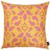 Carson Carrington Ikat Orange 18-inch Printed Throw Pillow Cover