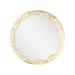 Candice Luter Art + Interiors Glissando Full Edge Gilded Accent Mirror Metal | 30 H x 30 W x 3 D in | Wayfair GLISSFULLEDGE