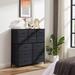 Ebern Designs Evy 12 Drawer 39.4" W Dresser Wood/Metal in Black/Brown | 39.3 H x 39.4 W in | Wayfair C89C9ECBC1524676AC68C3D31C9B43D9