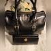 Tory Burch Bags | Host Picktory Burch Black Leather Satchel Bag And Wallet, Euc, Rare | Color: Black/Gold | Size: Os